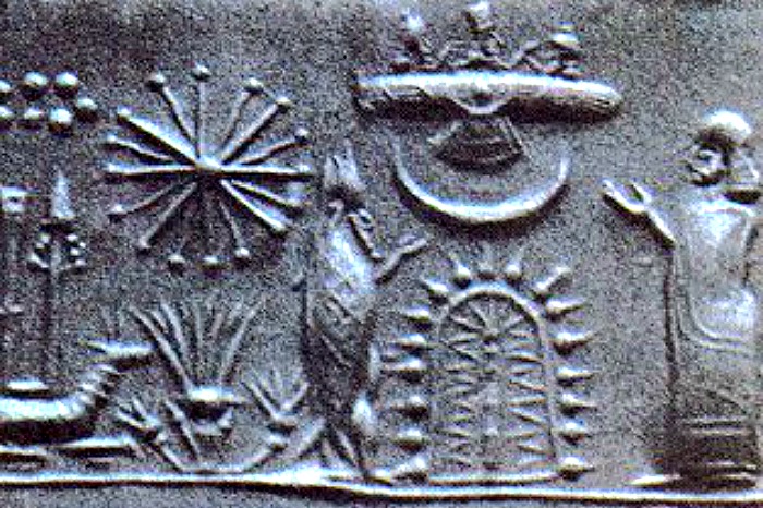 sello disco alado Los Anunnaki en la mitología sumeria y las modernas teorías de Zecharia Sitchin