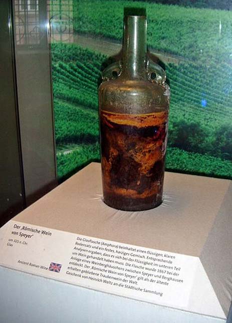 La botella de vino de Speyer en exposición. (Altera levatur/CC BY SA 4.0)