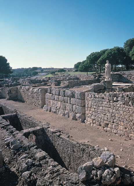 Centro religioso y terapéutico consagrado al dios griego de la medicina, Asclepio, en Ampurias. (Museu d'Arqueologia de Catalunya)