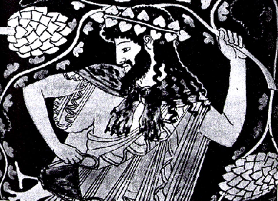 Dionisos representado como Hombre Verde (Public Domain)