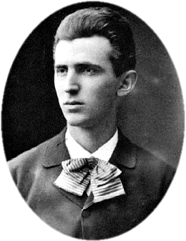 Retrato de Nikola Tesla a los 23 años de edad. (Dominio público)