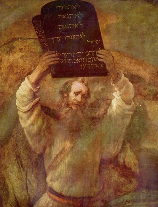‘Moisés con las tablas de la Ley’ (1659), óleo de Rembrandt. (Public Domain)
