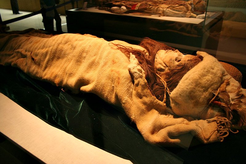 Los cuerpos de Takla Makan, conservados en perfecto estado gracias al nivel de salinidad de los suelos, exhiben ropas de lana teñida de diversos colores. En la imagen, la momia de La Bella de Loulan. (Fotografía: La Gran Época) Momias de raza blanca en el desierto chino: ¿Caucásicos en China hace 4.000 años?