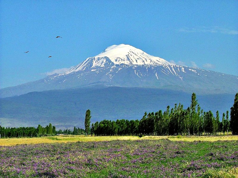 El Monte Ararat, sobre el que según los textos bíblicos se posó finalmente el arca de Noé. (Public Domain)