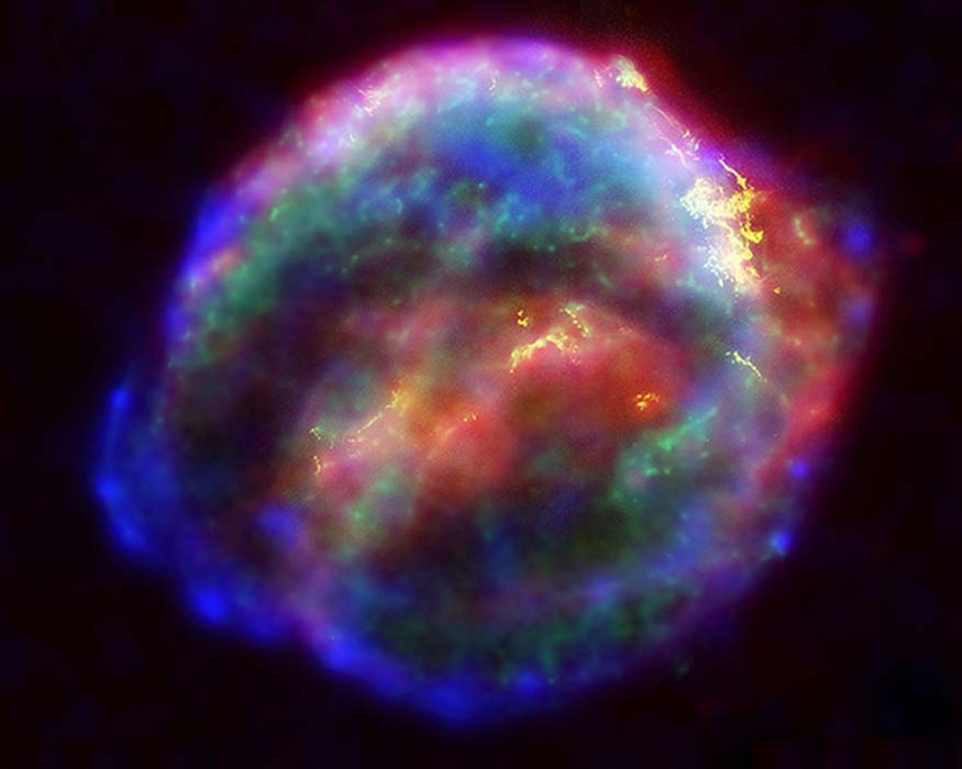 La Nueva Estrella - Supernova 1604, conocida también como Supernova de Kepler. Imagen cortesía de la NASA (Public Domain)