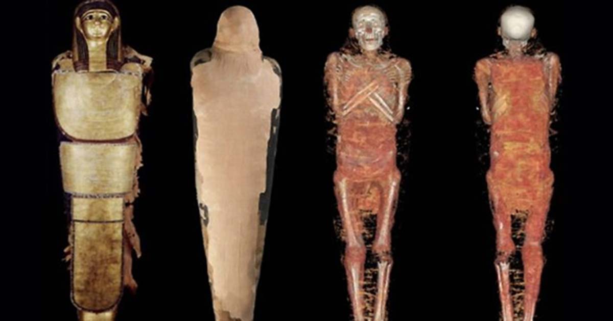 Portada - El anÃ¡lisis de las imÃ¡genes obtenidas mediante tomografÃ­a computarizada ha revelado que una momia egipcia del Museo ArqueolÃ³gico Nacional de Madrid no es de una mujer como se creÃ­a hasta ahora, sino de un sacerdote llamado Nespamedu. Fuente: MAN