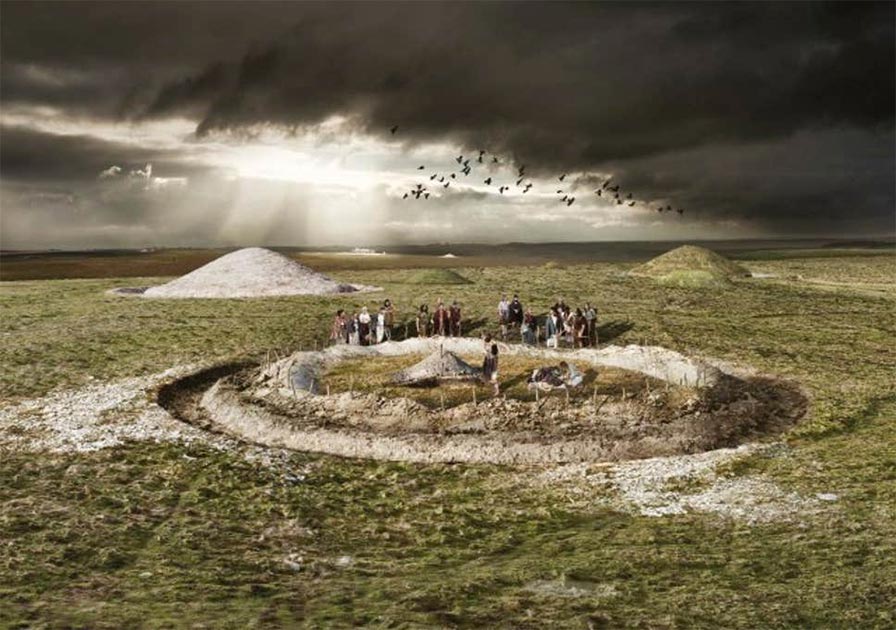 Túmulo prehistórico. Fuente: Inglaterra histórica