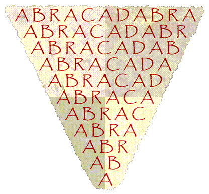 La primera mención conocida de la palabra abracadabra tiene lugar en el siglo III d. C. en un libro llamado Liber Medicinalis-Wikimedia Commons