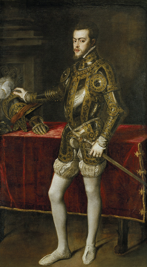 Retrato de un joven Felipe II obra de Tiziano, (c. 1554) (Public Domain)