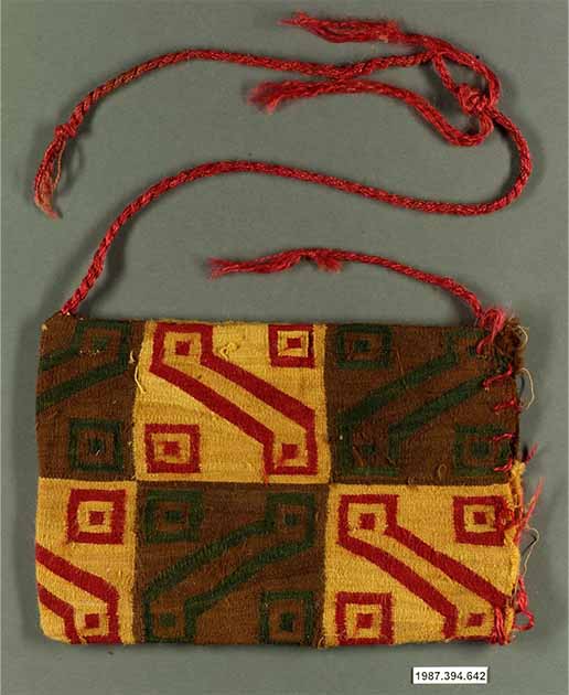 Un bolso inca hecho de pelo de camélido y algodón, siglos XV-XVI, Perú. (Museo Metropolitano de Arte / Dominio Público)