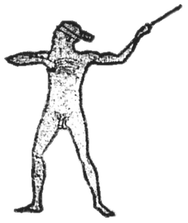 Ilustración del Hombre de Marree realizada por Lisa Thurston en el año 2005. (Wikimedia Commons)