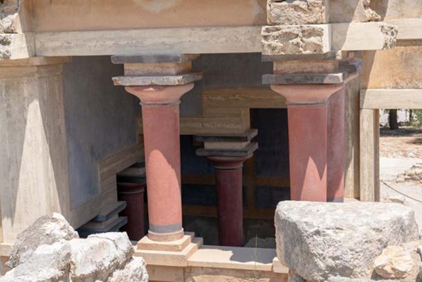 Ãrea restaurada del palacio de Knossos. CrÃ©dito: Ioannis Syrigos