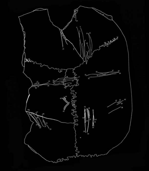 Figura que detalla las marcas de corte en las copas de crÃ¡neo neolÃ­ticas de Cueva de El Toro, EspaÃ±a. (Dr. Jonathan Santana-Cabrera / Universidad de Durham)