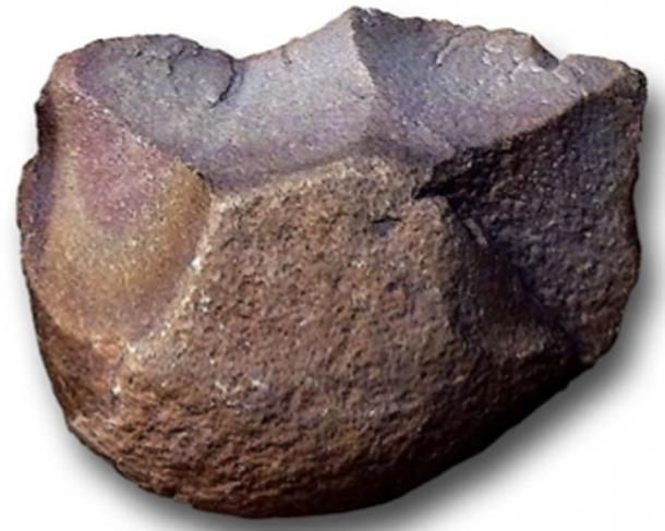 Herramienta de piedra de la Edad de Piedra Oldowan del Sahara occidental. (Locutus Borg / Dominio público)