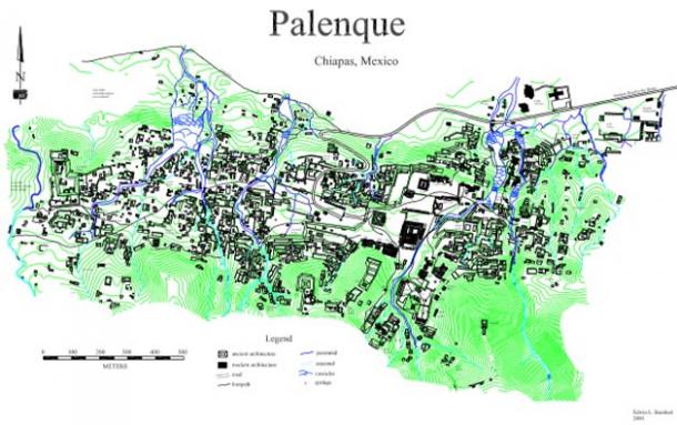 Proyecto de mapeo de Palenque. (Dr. Edwin Barnhart / Centro de Exploración Maya)
