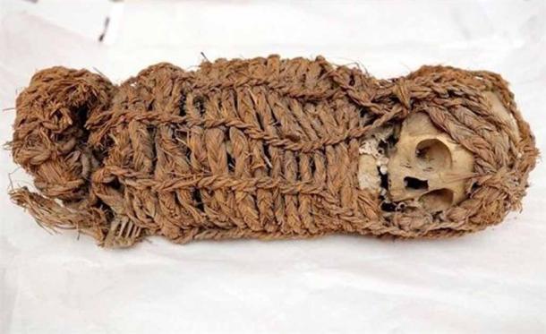 Una momia infantil de 2.000 años fue repatriada a Perú desde EE.UU. en 2019 (EFE/Ministerio de Cultura de Perú)